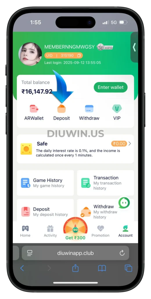 diuwin-deposit