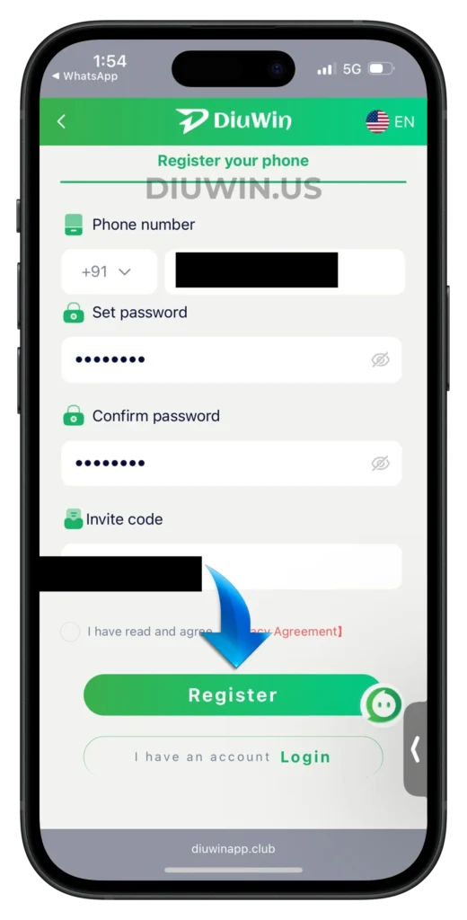 diuwin-register-page